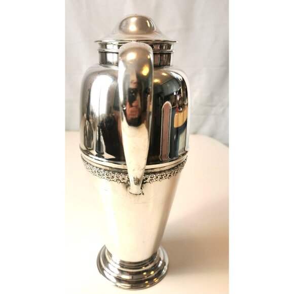 1847 Rogers Bros Wine Decanter  Goblet Set of  7 pieces on Silver Plated Tray - Picture 13 of 16